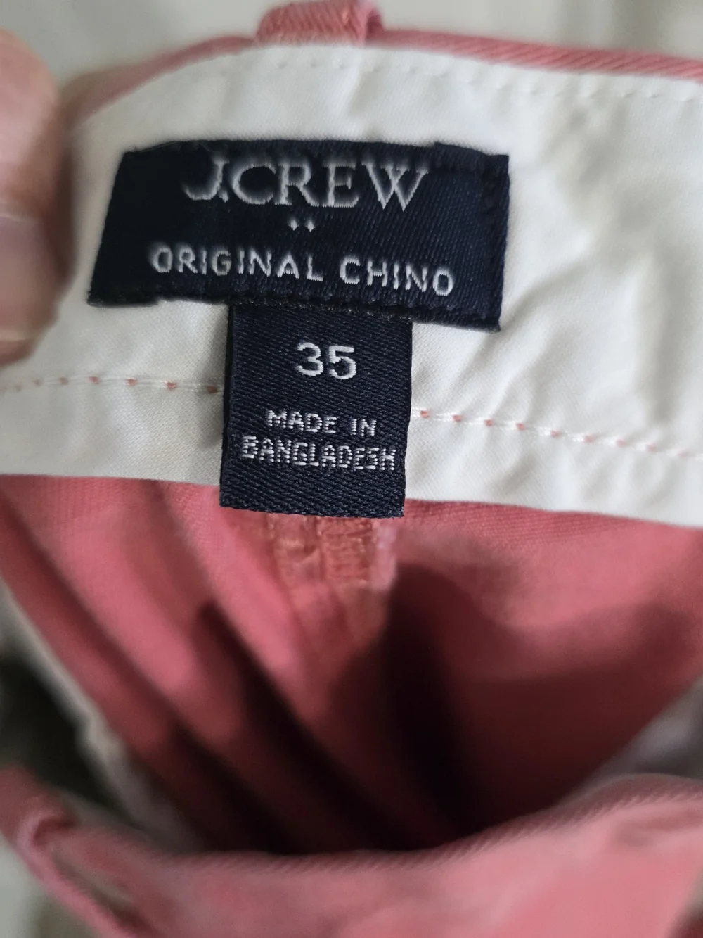 J.Crew Original Chino Shorts Men’s 35 Coral Salmon 7” Inseam Stretch